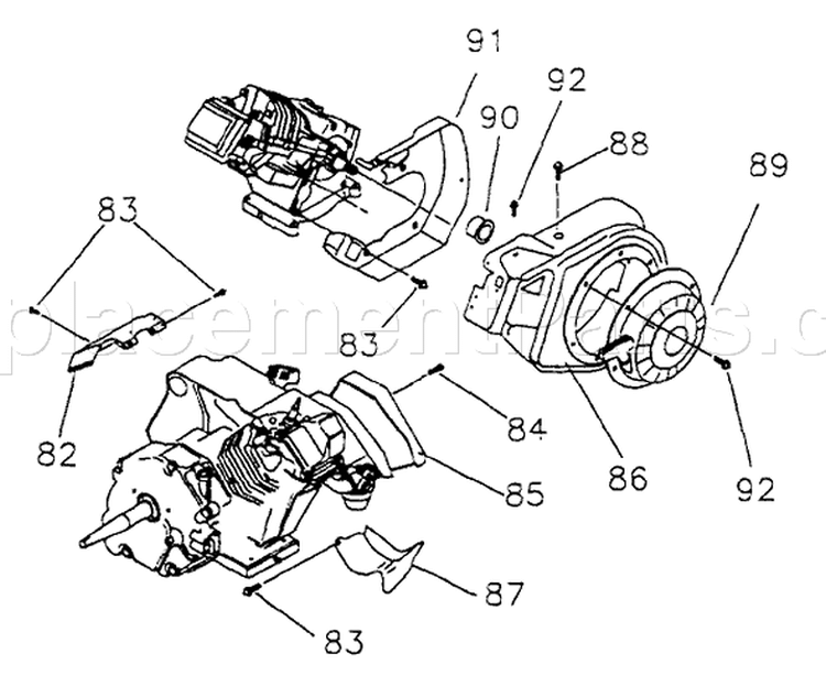 Page G Diagram and Parts List for 9782-4  Briggs and Stratton Generator